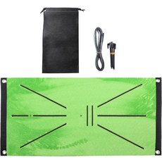 想法翅膀4mm固定高爾夫揮桿墊組, 綠色（墊子）