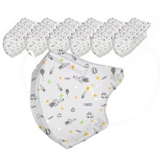 러블리앙즈 씬라이트 새부리형 마스크 유아용 소형, 10개입, 5개, W4 로켓