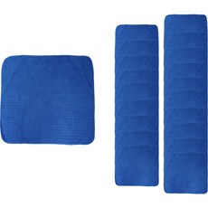 Clean Mate 超細纖維棋盤格抹布 中, 20個, 藍色