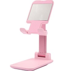 코코마트 접이식 탁상 휴대폰 거치대 T-9-2, 핑크, 1개