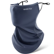 River Fox 戶外運動摩托車UV防紫外線棉質多功能頭巾, 灰色