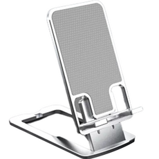 코코마트 탁상용 메탈 휴대폰 거치대, 실버, 1개