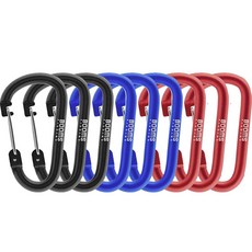 BOOMS FISHING CC3登山鐵扣環 BACCCC308309 9件組, 混色, 1組