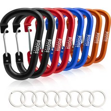 BOOMS FISHING CC3登山鐵扣環 BACCCC308408 8件組, 混色, 1組