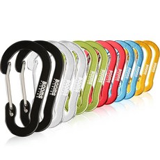 BOOMS FISHING CC1登山鐵扣環 BACCCC106012 12件組, 混色, 1組