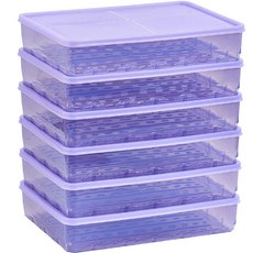 Thx Soyoon 冷凍庫專用密封容器 1號 酷涼薰衣草, 6個, 單品