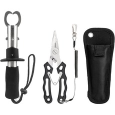 BOOMS FISHING H05 控魚器+路亞鉗套組, 黑色, 1套