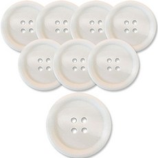 동대문단추왕 무광 코트 가디건 단추 15mm, 화이트워킹, 8개