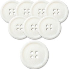 동대문단추왕 고급 무광 코트 가디건 단추 15mm, 화이트콥스, 8개