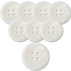 동대문단추왕 고급 무광 코트 가디건 단추 15mm, 화이트메신저, 8개