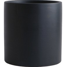 Elsso 單色調現代霧面花盆, 黑色, 1個