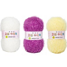 Yarna 韓服造型菜瓜布編織線DIY組 10號, 混色, 1組