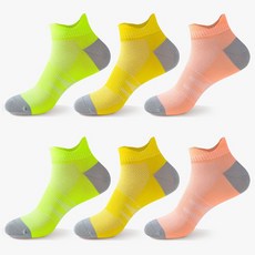 요고조고 여성용 배드민턴 양말 3종 x 2켤레 세트, 03 컬러