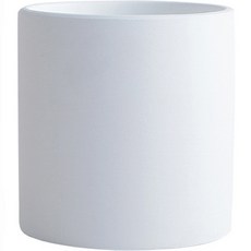 Elsso 單色調現代霧面花盆, 白色, 1個