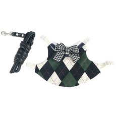 卡諾小動物格紋背帶皮帶套組 S, D型, 1組