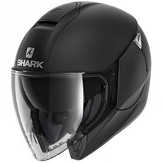 샤크헬멧 CITYCRUISER BLANK MAT KMA, 무광블랙