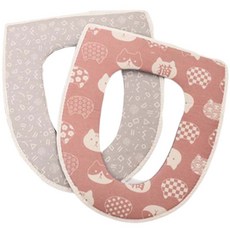 日常生活四季柔軟馬桶蓋坐墊 2件組, 隨機出貨, 1組