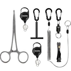 붐스피싱 FF3 낚시도구세트 7종, 블랙(BAOAFF307C00), 1세트