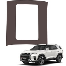 MAYTON Torres防刮原廠色皮革SC第二排中控台後蓋, 巧克力棕色, SsangYong Torres