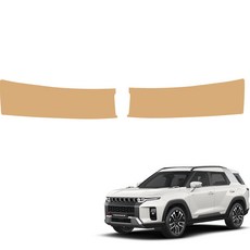 MAYTON Torres 防刮 原廠顏色 皮革 SC 後車廂門檻飾板, 馬鞍棕, SsangYong Torres