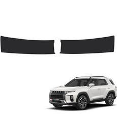 MAYTON Torres 防刮 原廠顏色 皮革 SC 後車廂門檻飾板, 黑色, SsangYong Torres