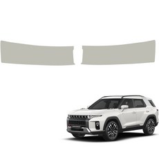 MAYTON Torres 防刮 原廠顏色 皮革 SC 後車廂門檻飾板, 暖灰色, SsangYong Torres