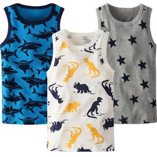 男童背心上衣3件組