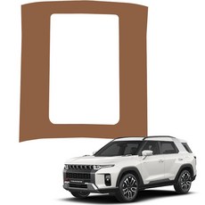 MAYTON Torres防刮原廠色皮革SC第二排中控台後蓋, 靛藍棕色, SsangYong Torres