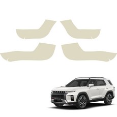 메이튼 스크래치 순정 컬러 가죽 SC 도어커버, 쌍용 토레스, 베이지