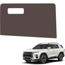 메이튼 차량용 순정 컬러 가죽 글로브박스 스크래치 커버, 쌍용 토레스, 초코브라운