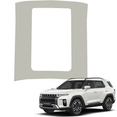 MAYTON Torres防刮原廠色皮革SC第二排中控台後蓋, 暖灰色, SsangYong Torres