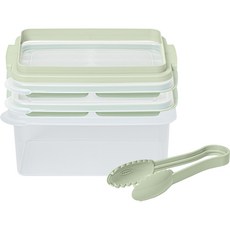 EASY&FREE Ice Ssok 條狀製冰盒 12格 2入 + 儲冰桶 1.9L + 通用脫冰盤 + 冰塊夾 套組, 綠色(Ice Ssok 條狀製冰盒, 製冰盤, 冰夾), 1套