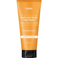 KUNDAL 昆黛爾 啤酒酵母強健髮根護髮素 柑橘柚香款, 200ml, 1個