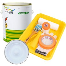 삼화페인트 아이생각 친환경 수성내부 프로 4L 도구세트, 스카이하이블루, 4000ml, 1개