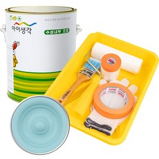 삼화페인트 아이생각 친환경 수성내부 프로 4L 도구세트, 옥타곤블루, 4000ml, 1개