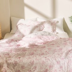 Camilla 60支亞麻涼被, 粉色