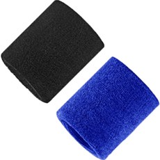 Yogojogo 勾握式護腕 2件組, 黑色 2, 藍色 2