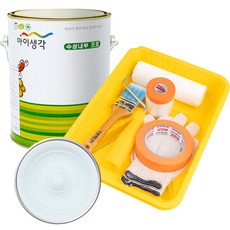 삼화페인트 아이생각 친환경 수성내부 프로 4L 도구세트, 민트블루, 4000ml, 1개