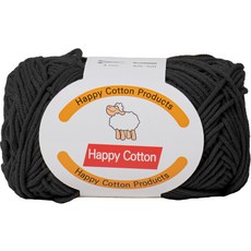 yarna 해피코튼 뜨개실 45g, 742검정, 1개