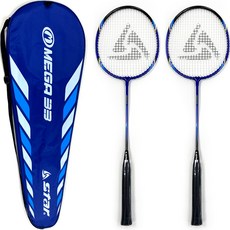 star sports MEGA 33 羽球拍 DR-SS33F3 2入 + 全罩式球拍袋套組, DR-SS33F3(羽球拍), 1套