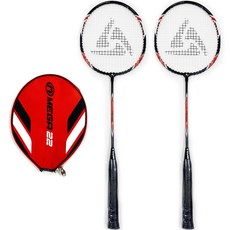 starsports Mega 22 羽球拍 DR-SS22F2 2入 + 拍頭套組, 1套