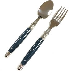 LA CARTUJA Oro 茶匙茶叉單人組 海軍藍, 茶匙 + 茶叉, 1套