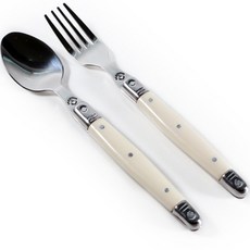 LA CARTUJA Oro 茶匙茶叉 1人份組合 象牙白, 茶匙 + 茶叉, 1套