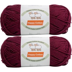 Yarna Happy Cotton 編織線 100g, 719, 2個