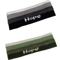 요고조고 헤어밴드 2종 세트, 21 검은색 헤어밴드, 다크그린 헤어밴드