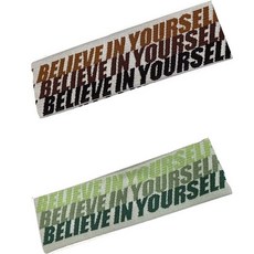 요고조고 헤어밴드 2종 세트, 29 커피색 레터 헤어밴드, 그린 레터 헤어밴드