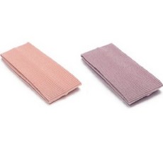 Belle 布質粉彩簡約方巾髮帶 粉紅紫色 2件組, 粉紅, 紫色