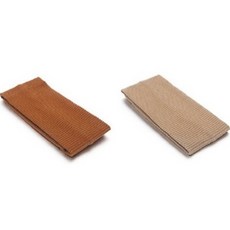 Belle布料粉彩簡約蝴蝶結髮帶 秋天秋天髮帶 2件組, 駝色, 米色