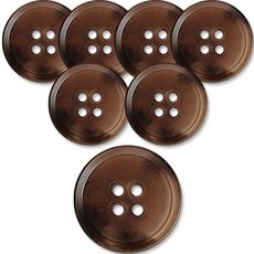 동대문단추왕 무광 코트 가디건 단추 18mm, 마크롱탈BG, 7개