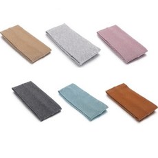 Belle布料粉彩簡約日常髮帶 6種組, 米色,淺灰色,淺紫色,深灰色,灰藍色,駝色